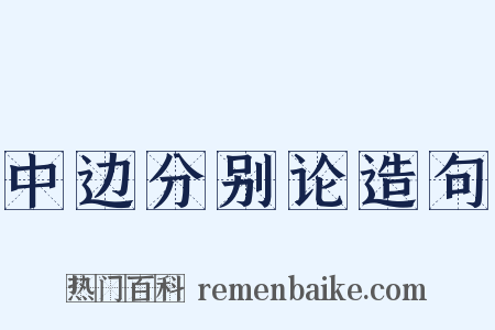 中边分别论造句是什么意思的图片